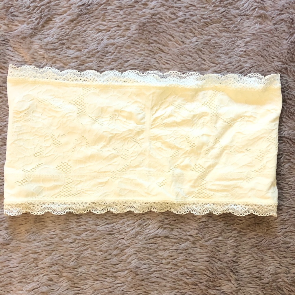 Lace Cream Bandeau Size Large